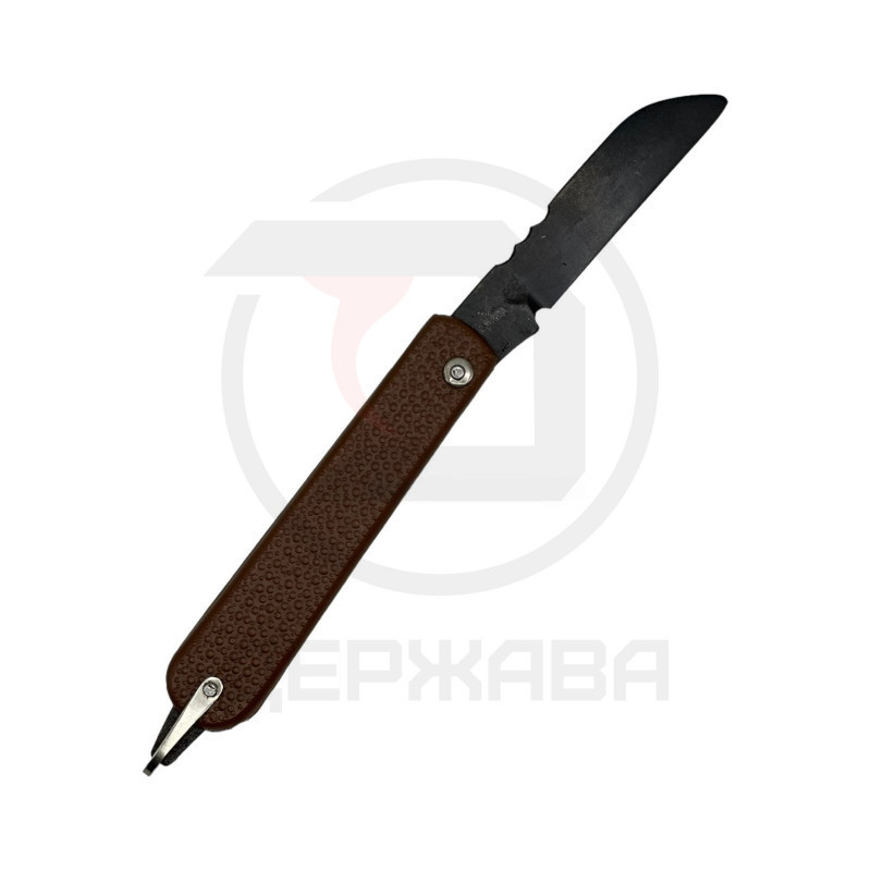 Нож складной связиста монтера, коричневый, СССР купить