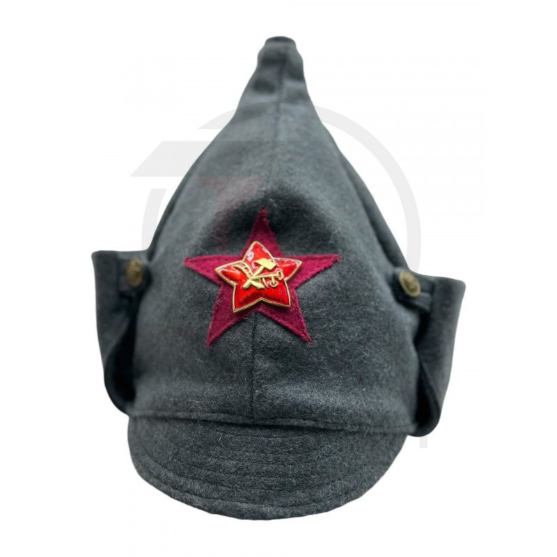 Шапка Буденовка РККА пехотные войска, Звезда "плуг и молот" купить