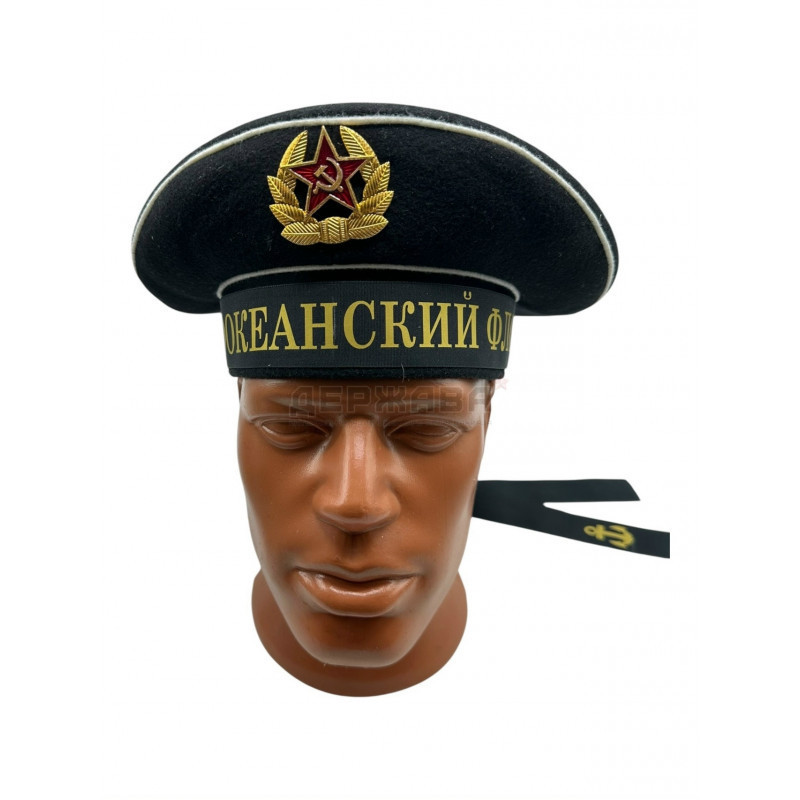 Бескозырка морская Тихоокеанского флота ВМФ СССР- купить, цена в Москве | Магазин Держава