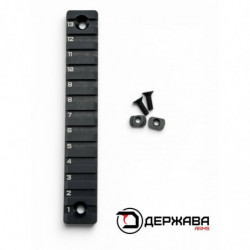 Планка Пикатинни (Picatinny) M-LOK (черный) Держава армс