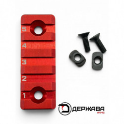 Планка Пикатинни (Picatinny) M-LOK (красный) Держава армс