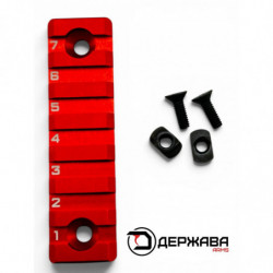 Планка Пикатинни (Picatinny) M-LOK (красный) Держава армс