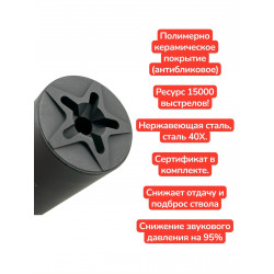 ДТК 7.62 купить. Резьба 14х1 левая, Вепрь, АКМ, РПК, ВПО, в Москве Держава Армс