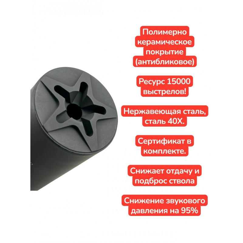 ДТК 7.62 купить. Резьба 14х1 левая, Вепрь, АКМ, РПК, ВПО, в Москве Держава Армс