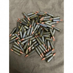 Макет патрона АК, калибра 7,62х39, зелёный, стальной, 1 штука, СССР/Россия